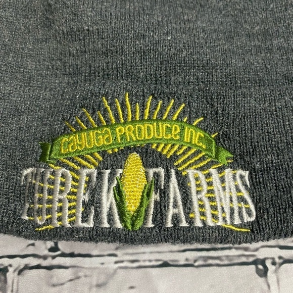 Cayuga Produce Inc. Turek Farms Embroidered Knit Beanie Hat - Picture 3 of 4